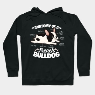 Anatomy Of A French Bulldog Funny Frenchie Design Hoodie